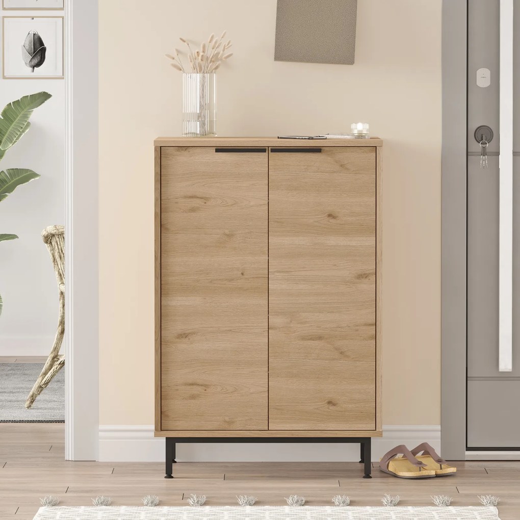 Botník Houseland Lerry dub Castello medový