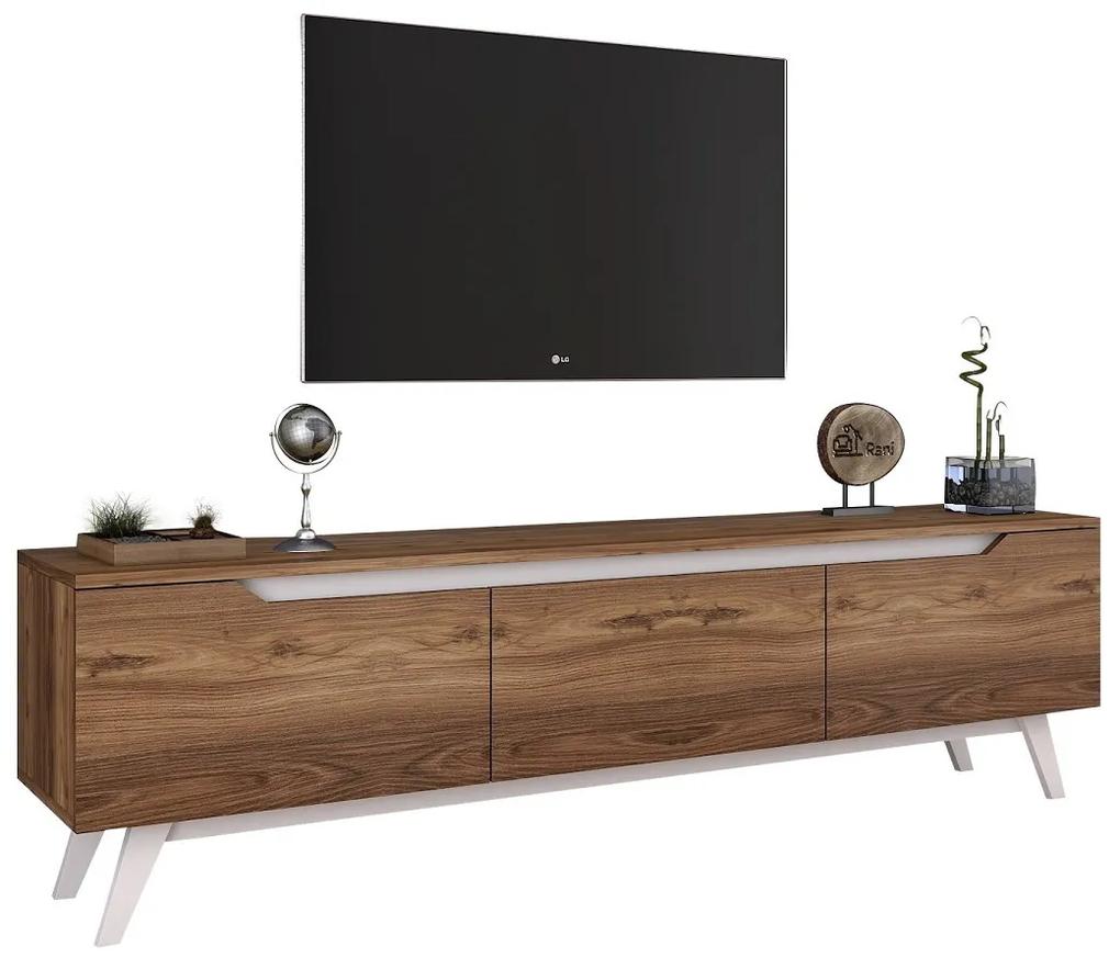Dizajnový TV stolík Eilis 180 cm vzor orech
