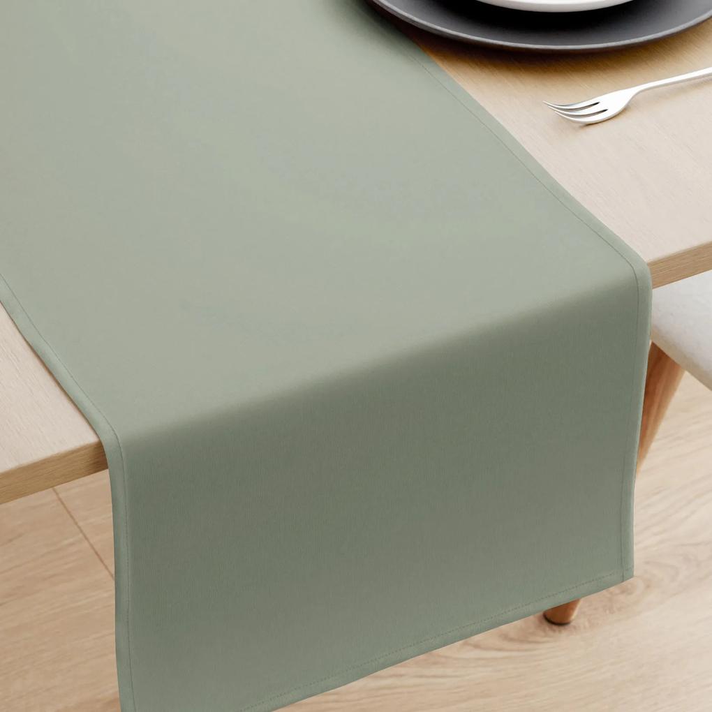 Goldea behúň na stôl loneta - šalviový 20x140 cm
