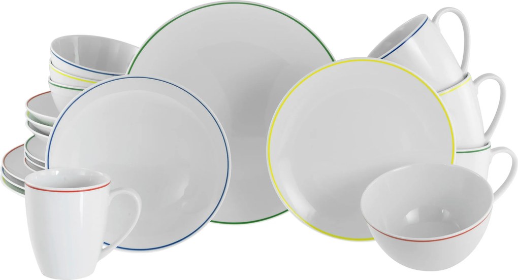 XXXLutz KOMBINOVANÝ SERVIS Luna Color Line 20-dielne Creatable - Online Only bytové doplnky - 007768059003