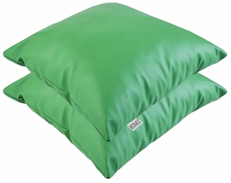 Vankúš zelený ekokoža EMI, Vankúš 50x50 cm