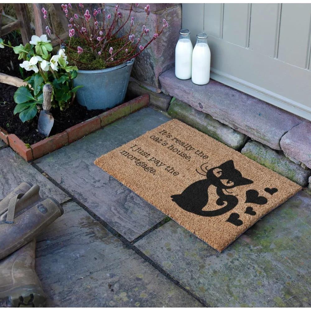 Rohožka z kokosového vlákna 40x60 cm It's Really the Cats House – Artsy Doormats