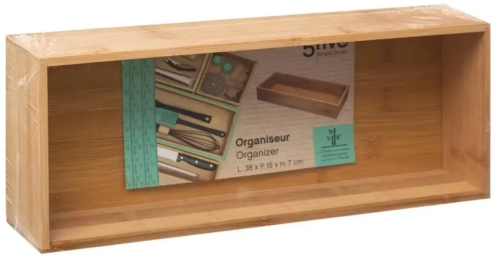 Drevený kuchynský organizér Ali, 15x38 cm
