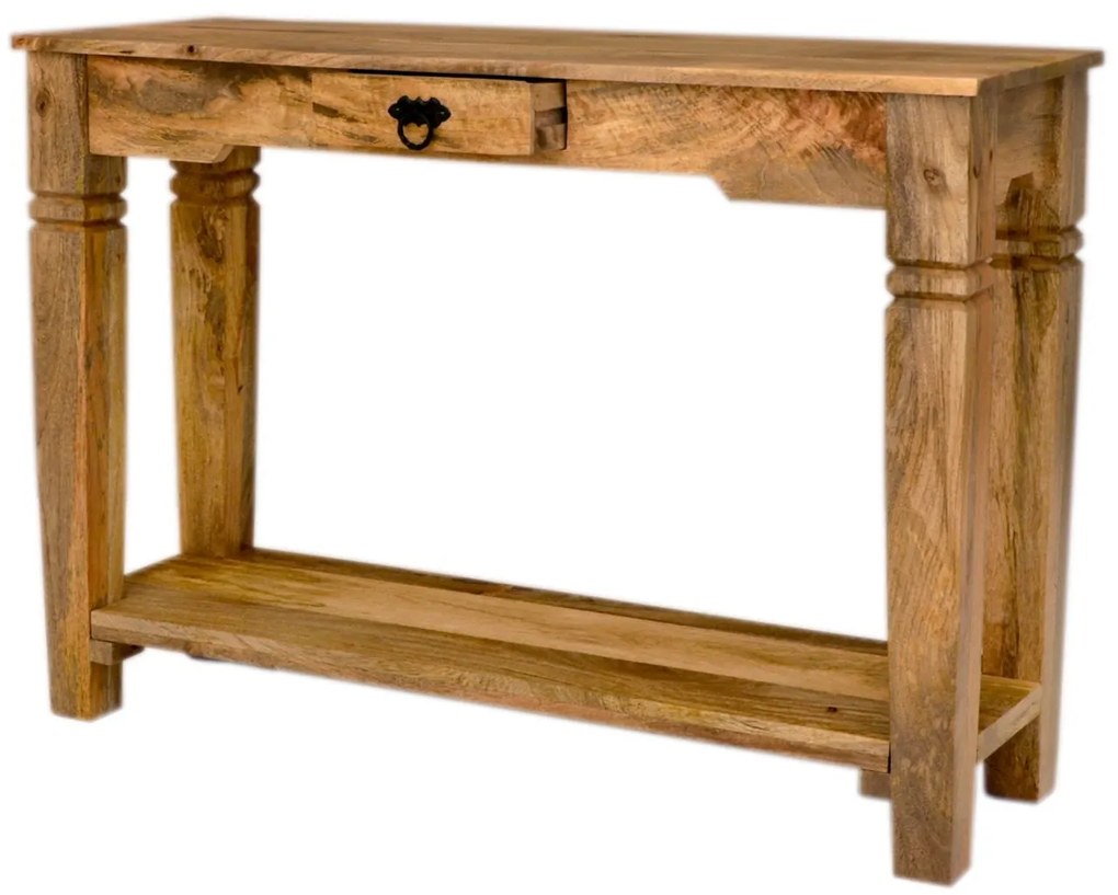 furniture-nabytek.cz - Konzolový stolík drevo 110x76x35 z masívu mango