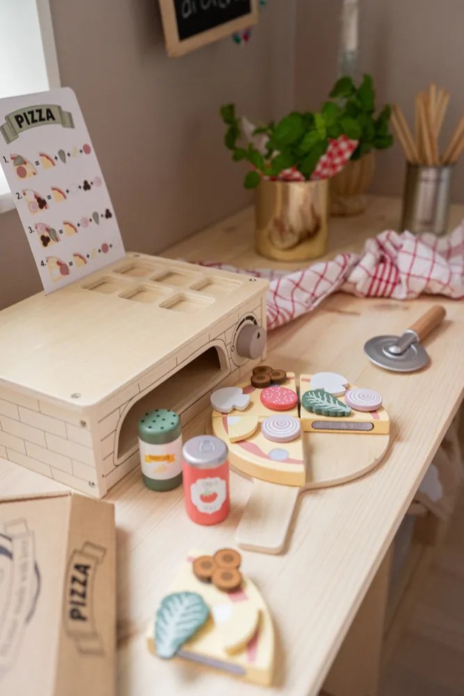 Drevená pec na pizzu pre deti – Jabadabado