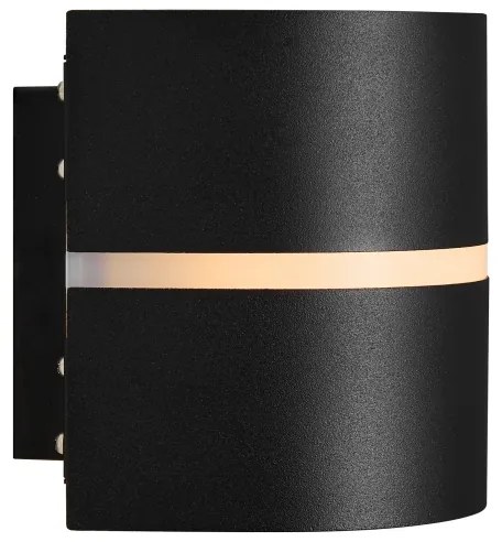 Nordlux - Vonkajšie nástenné svietidlo SIBELIS 1xE27/10W/230V IP44 čierna