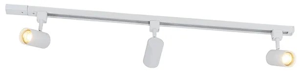 Inteligentný koľajnicový systém biely 1-fázový 3-svetelný vrátane Wifi GU10 - Iconic Jeana