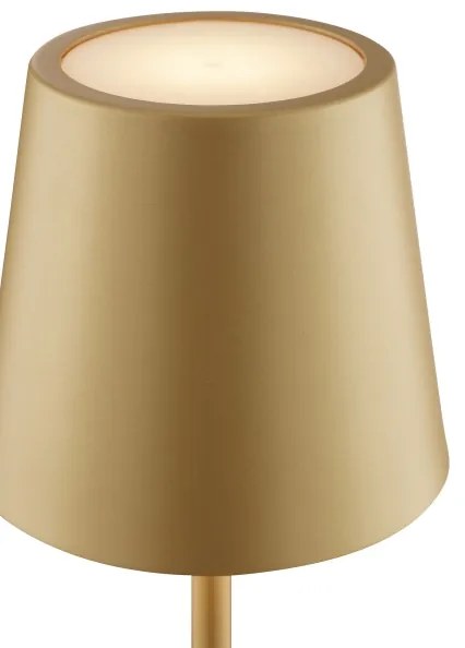 Brilliant - LED nabíjateľná stmievateľná dotyková stolná lampa ELORA LED/2,5W/5V 2700K IP44 zlatá