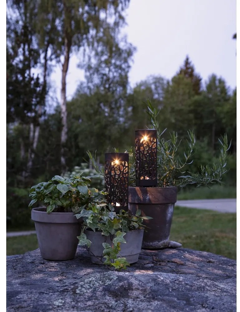 Súprava 2 vonkajších solárnych LED svietidiel Star Trading Izola, výška 18 cm