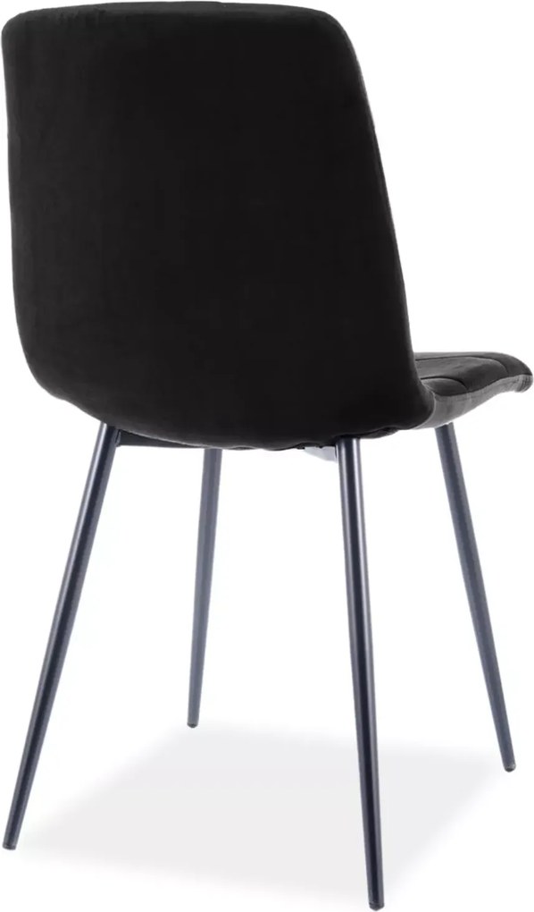 SI Mila Velvet stolička čierna