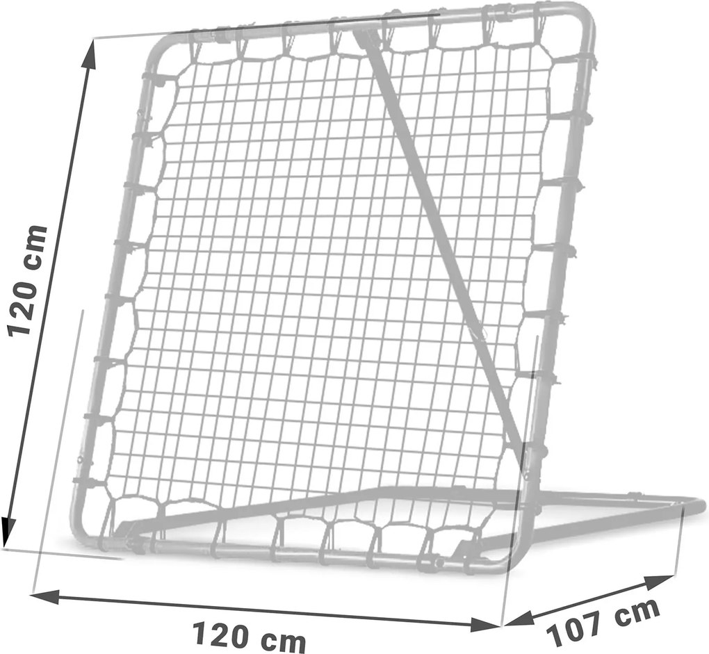 Tréningová bránka Rebounder Neo-Sport 120 x 120 cm