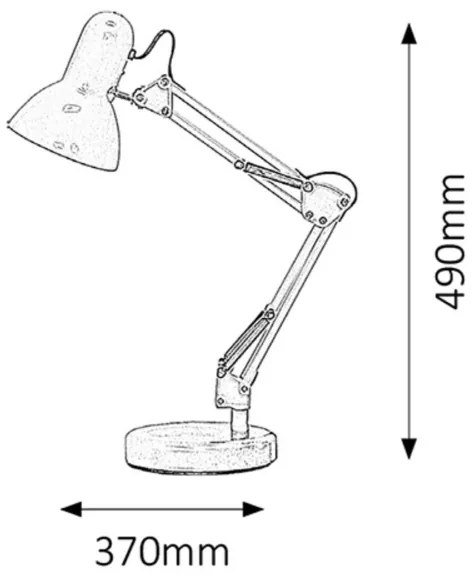 Rabalux 4178 - Stolná lampa SAMSON 1xE27/60W/230V