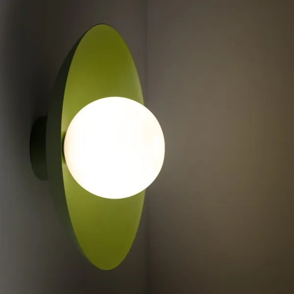 Nástenné svietidlo SLATE 1xG9/8W/230V pr. 28 cm zelená