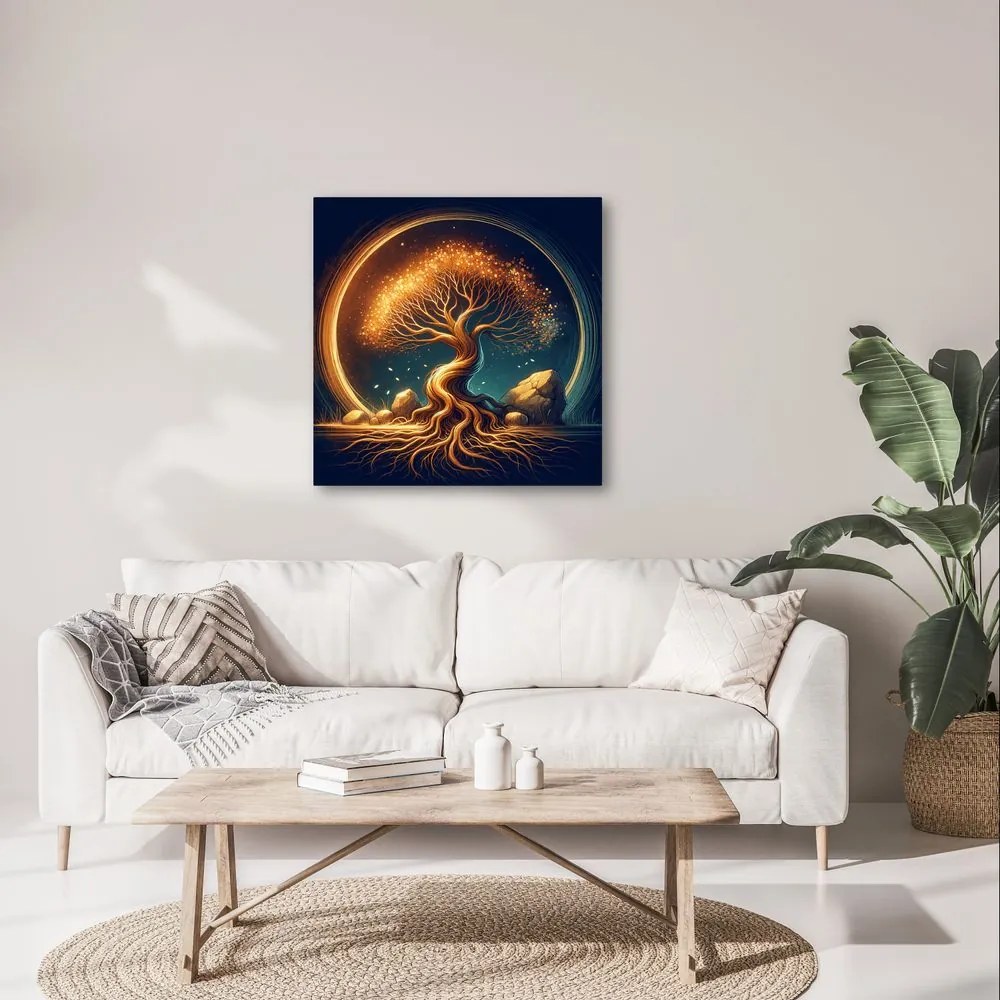 Obraz magický strom života v noci