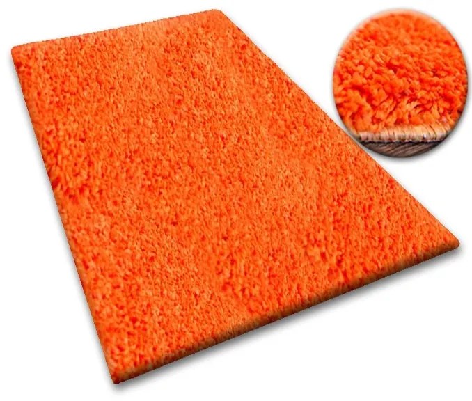 Kusový koberec SHAGGY Izebelie 5cm oranžový