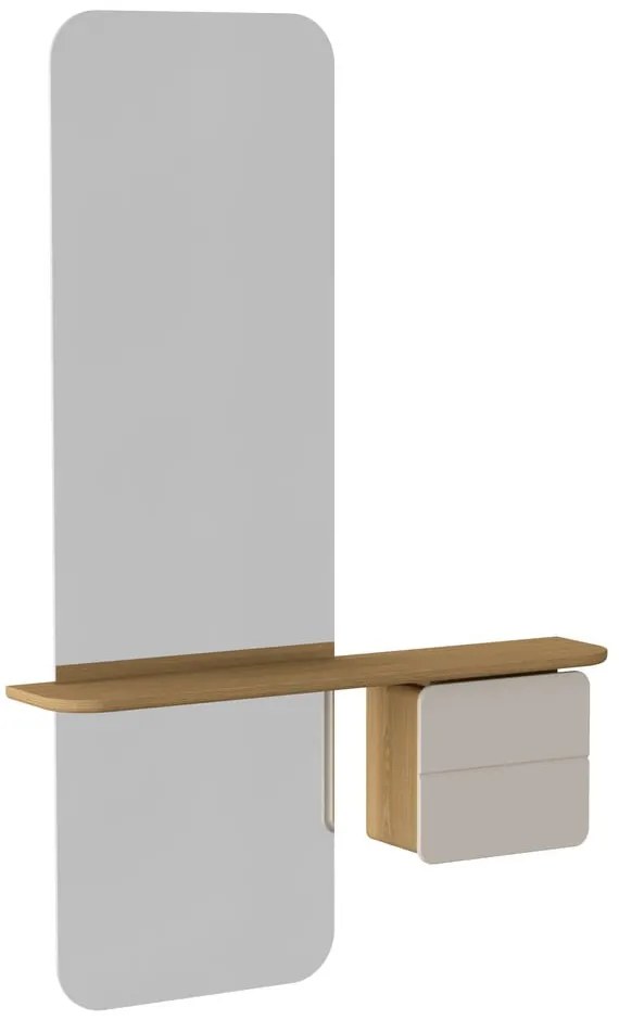 Predsieňová zostava v dekore duba v bielo-prírodnej farbe One More Look – UMAGE