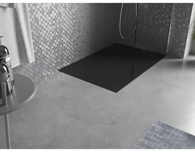 Mexen Otto, SMC obdĺžniková sprchová vanička 110 x 80 cm, čierna, 4N708011