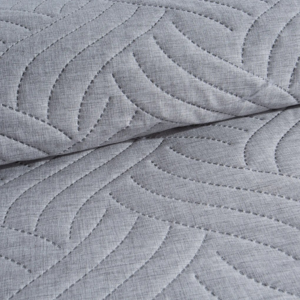 PREHOZ NA POSTEĽ LEN 200X220 CM STRIEBORNÝ