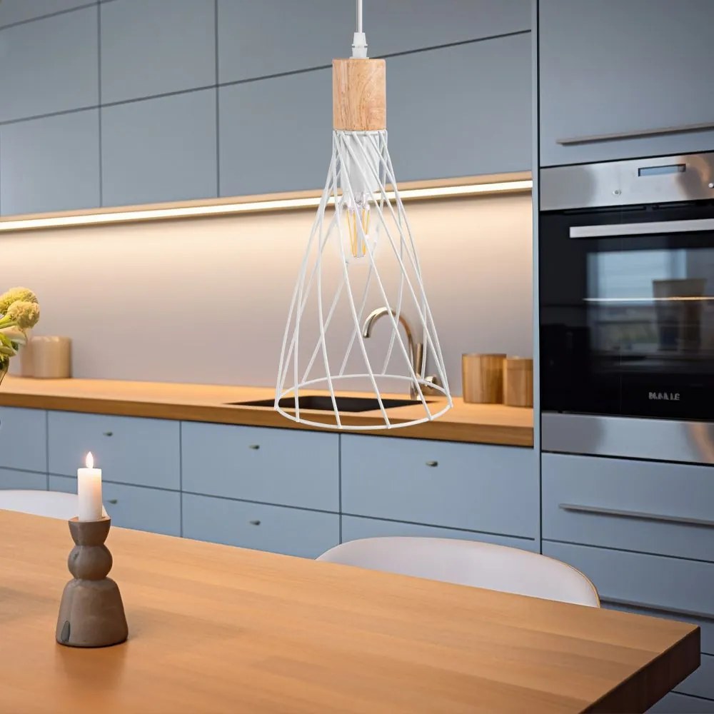 Toolight Toolight, stropné svietidlo 1xE27 APP1269-1CP, biela, OSW-06584