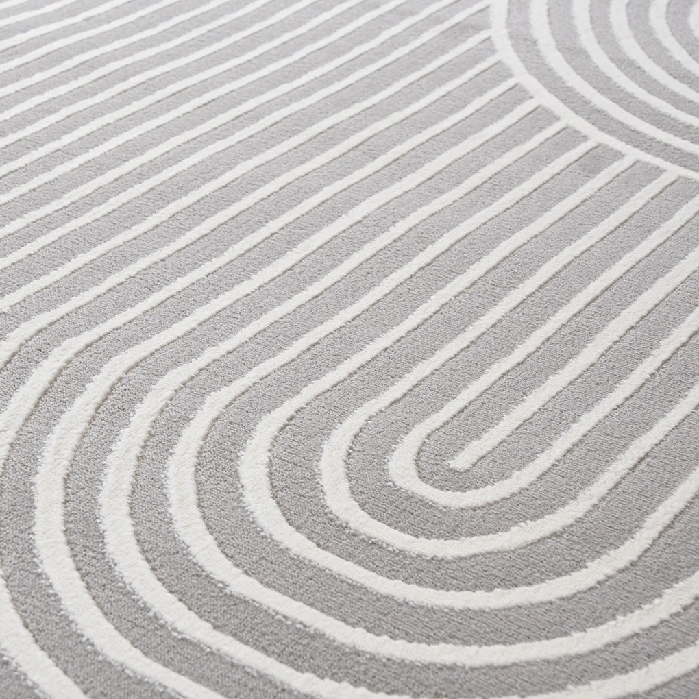 TA Koberec NG81A ŠEDÁ/BIELA ELLEN Rozmer: 180x250 cm