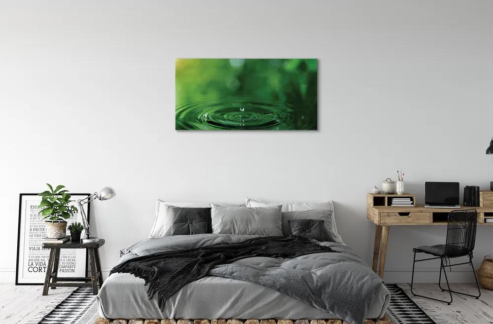 Obraz canvas Kvapka vody close-up 120x60 cm