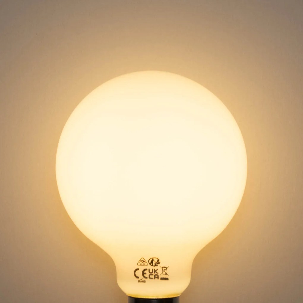 Sada 5 stmievateľných LED opálových žiaroviek E27 G95 5W 450LM 2700K