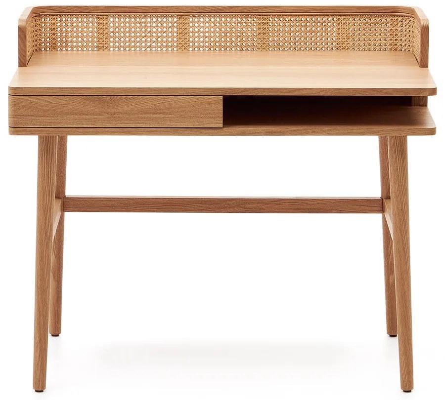 Pracovný stôl v dekore jaseňa 62x105 cm Araxi – Kave Home