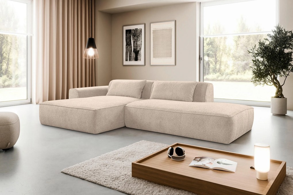 XXXLutz ROHOVÁ SEDAČKA, plast, textil, kompozitné drevo, piesková MID.YOU - Sedačky - 000694009637