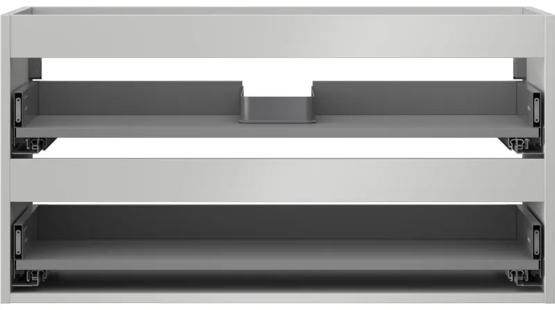 Mexen Box-A, závesná skrinka 90 cm, 2 zásuvky, matná sivá, 91AX0-0900-470-2-62