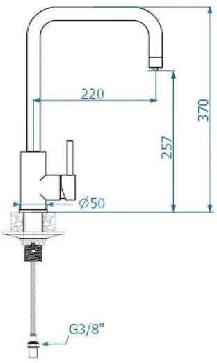 ALVEUS 1139811 - Drezová batéria DUAL 37 cm granit/béžová