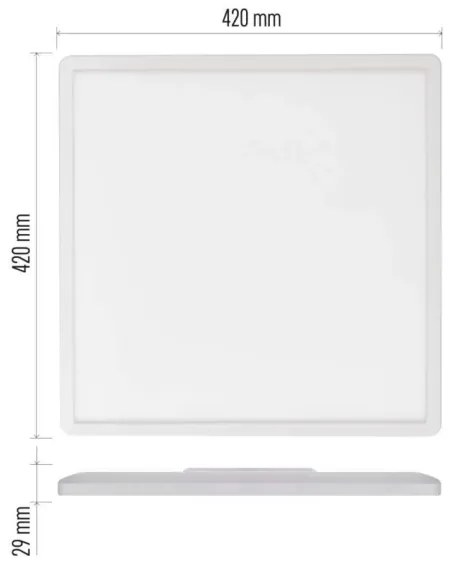 LED Stropné svietidlo FLORI LED/22W/230V 4000K biela 42x42 cm