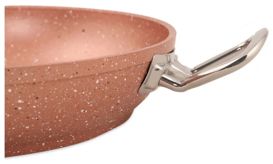 Ružová hliníková panvica Güral Porselen Classic, ø 22 cm