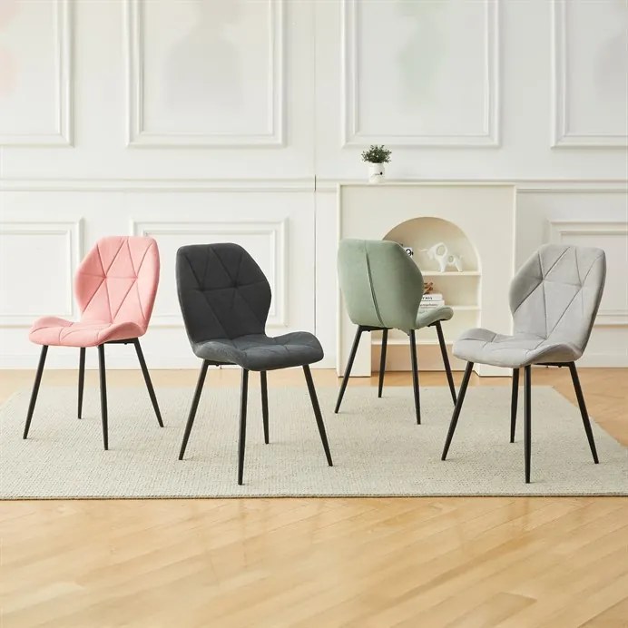 Autronic BONTEC Jedálenská stolička, sivá, látka, CT-285 GREY2 Farba: Šedá