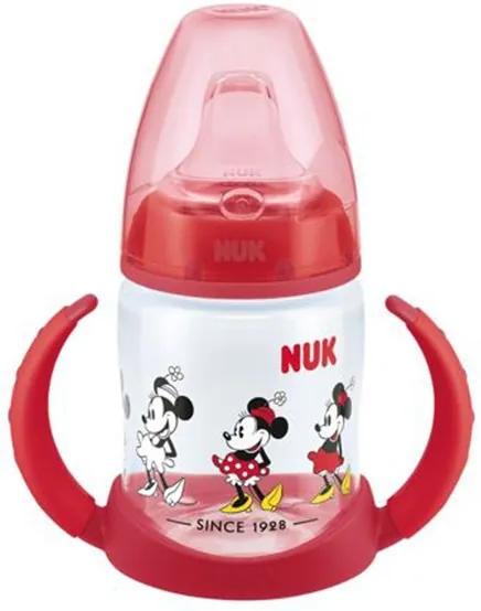 NUK NUK Dojčenská fľaša na učenie NUK Disney Mickey 150 ml červená Červená |