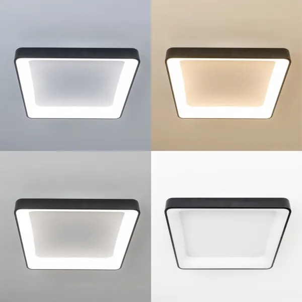 Brilagi - LED stmievateľné stropné svietidlo FALCON II LED/125W/230V 60x60 cm čierna +DO