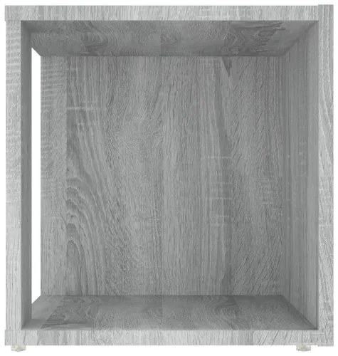 vidaXL Príručný stolík sivý dub sonoma 33x33x34,5 cm spracované drevo-