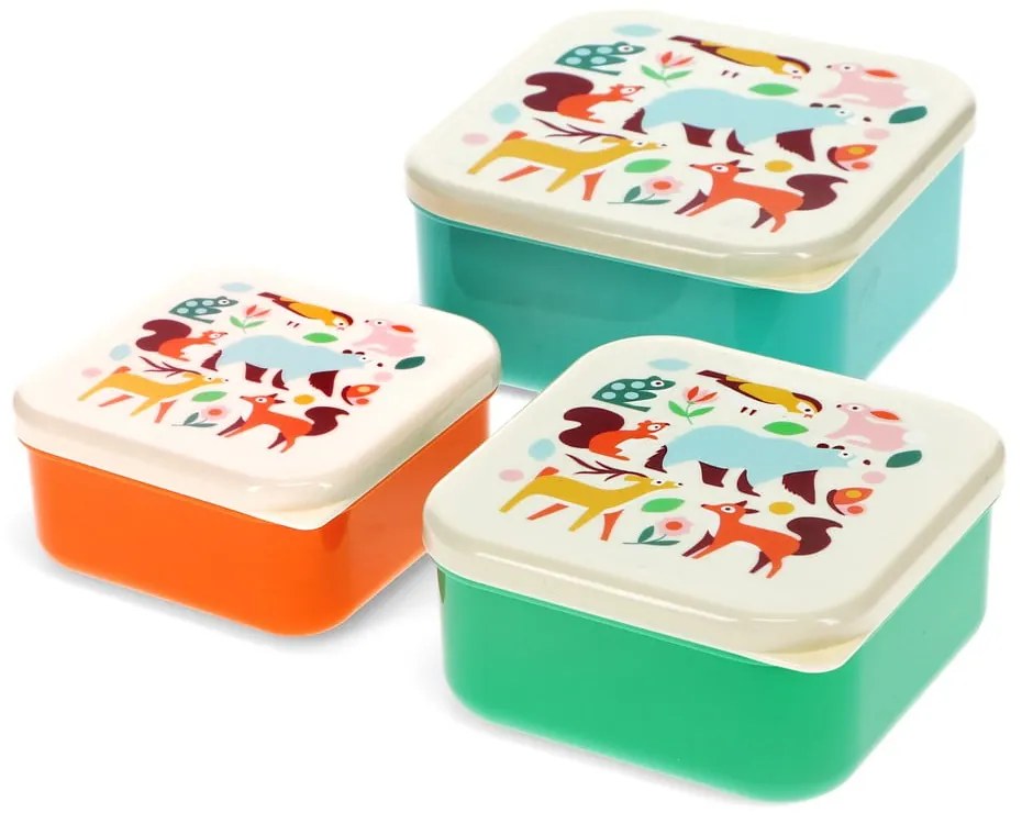 Detský desiatový box 3 ks Woodland – Rex London