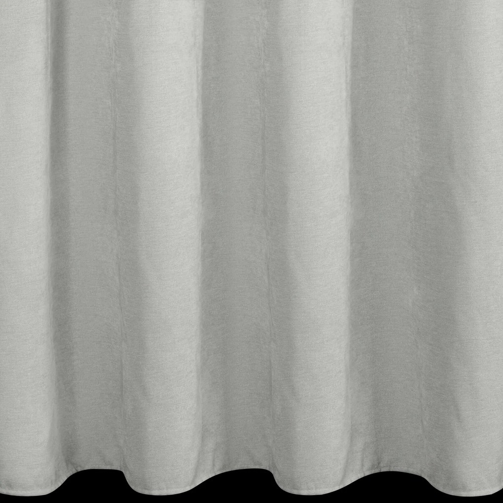 ZÁVES NA KRÚŽKOCH VANI 140X250 CM STRIEBORNÁ