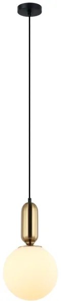 ITALUX PND-02340-1M-BRO - Luster na lanku ALDEVA 1xE27/40W/230V čierna/bronz