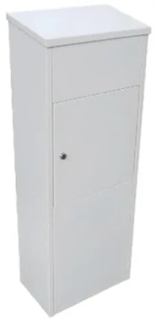 DOLS Parcel Box RAL 9016 - poštová schránka na balíky so sklápacím mechanizmom, biela / Barva schránky:Bílá RAL 9016