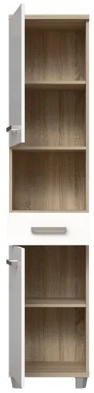 Kúpeľňová skrinka VENOM biela/dub sonoma