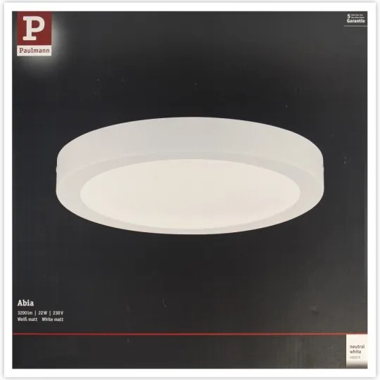Paulmann 71021 - LED/22W Stropné svietidlo ABIA 230V biela
