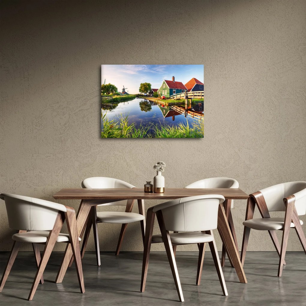 Obraz holandských mlynov (70x50 cm)