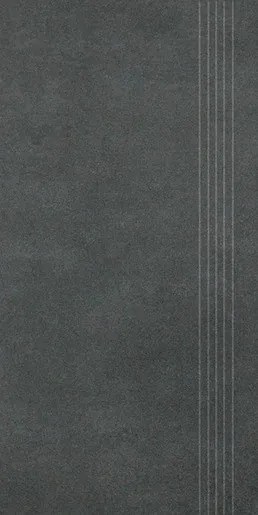 Schodovka Rako Extra čierna 30x60 cm reliéfna DCPSR725.1