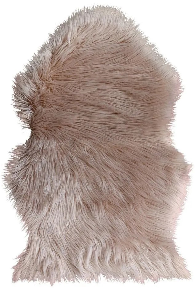 Béžovo-hnedá dekoratívna umelá kožušina - 150*200 cm