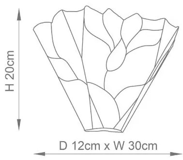 Endon 63964 - Nástenné svietidlo Tiffany BOTANICA 1xE14/40W/230V