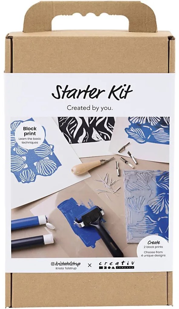 Kreatívna sada Starter Craft Kit Block Printing