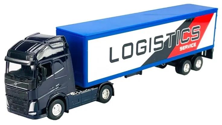 580179 Kovový model - Transporter s návesom 1:64 - Volvo FH - Global Logistic