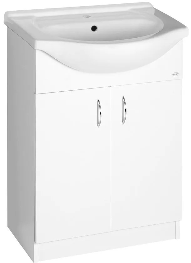 Aqualine Aqualine, SIMPLEX ECO 65 umývadlová skrinka s umývadlom 63x83,5x30,7cm, SIME650