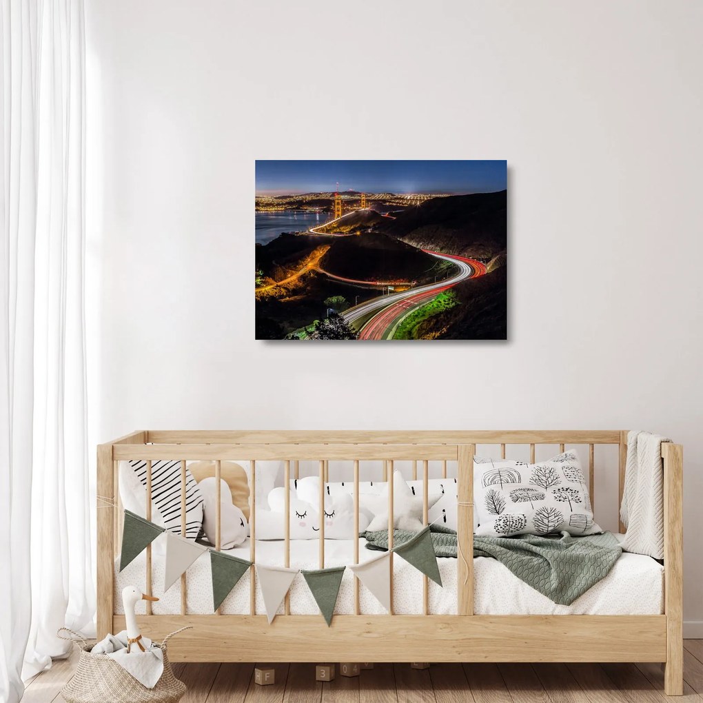 Sklenený obraz - Golden Gate Bridge (70x50 cm)
